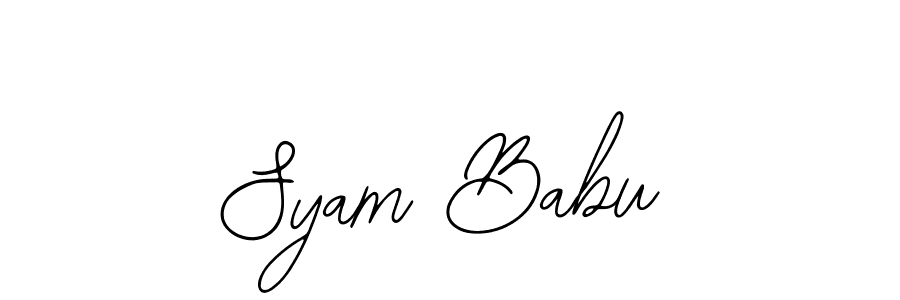 The best way (Bearetta-2O07w) to make a short signature is to pick only two or three words in your name. The name Syam Babu include a total of six letters. For converting this name. Syam Babu signature style 12 images and pictures png