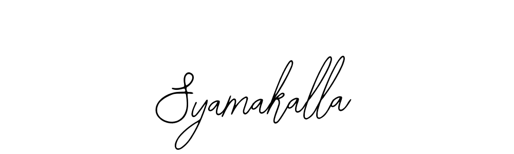 Design your own signature with our free online signature maker. With this signature software, you can create a handwritten (Bearetta-2O07w) signature for name Syamakalla. Syamakalla signature style 12 images and pictures png