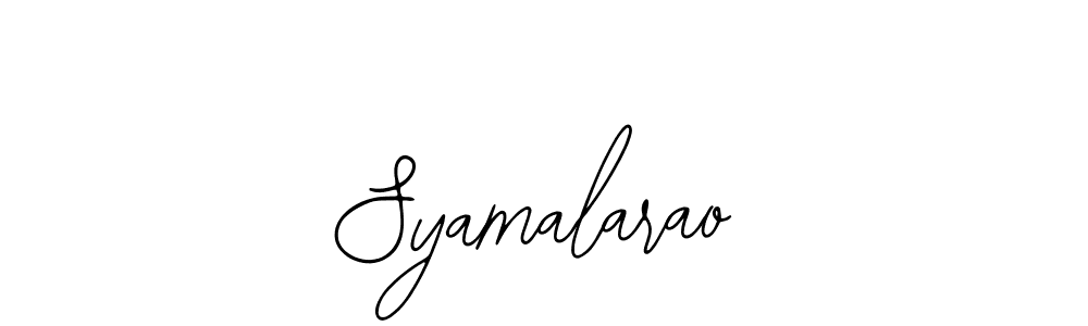 How to make Syamalarao name signature. Use Bearetta-2O07w style for creating short signs online. This is the latest handwritten sign. Syamalarao signature style 12 images and pictures png