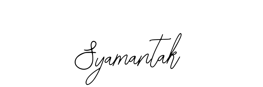 Design your own signature with our free online signature maker. With this signature software, you can create a handwritten (Bearetta-2O07w) signature for name Syamantak. Syamantak signature style 12 images and pictures png