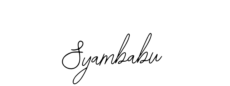 Create a beautiful signature design for name Syambabu. With this signature (Bearetta-2O07w) fonts, you can make a handwritten signature for free. Syambabu signature style 12 images and pictures png