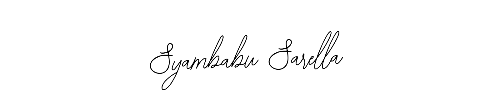 Make a beautiful signature design for name Syambabu Sarella. With this signature (Bearetta-2O07w) style, you can create a handwritten signature for free. Syambabu Sarella signature style 12 images and pictures png