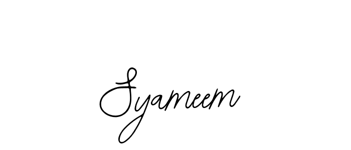 Make a beautiful signature design for name Syameem. With this signature (Bearetta-2O07w) style, you can create a handwritten signature for free. Syameem signature style 12 images and pictures png