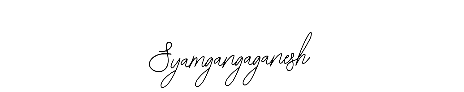 if you are searching for the best signature style for your name Syamgangaganesh. so please give up your signature search. here we have designed multiple signature styles  using Bearetta-2O07w. Syamgangaganesh signature style 12 images and pictures png