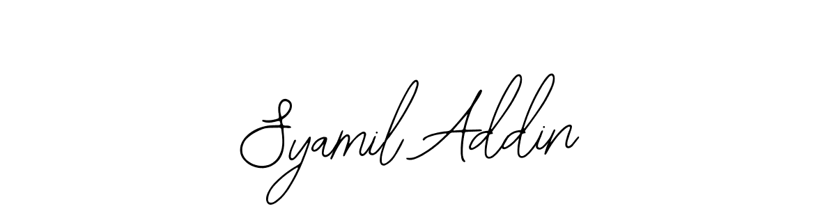 How to Draw Syamil Addin signature style? Bearetta-2O07w is a latest design signature styles for name Syamil Addin. Syamil Addin signature style 12 images and pictures png