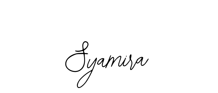 Also You can easily find your signature by using the search form. We will create Syamira name handwritten signature images for you free of cost using Bearetta-2O07w sign style. Syamira signature style 12 images and pictures png