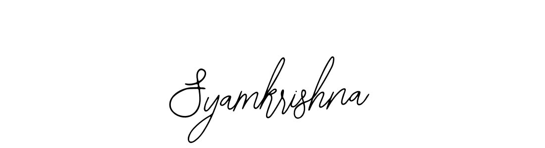 It looks lik you need a new signature style for name Syamkrishna. Design unique handwritten (Bearetta-2O07w) signature with our free signature maker in just a few clicks. Syamkrishna signature style 12 images and pictures png