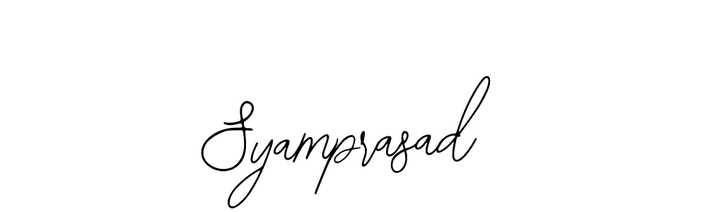 Design your own signature with our free online signature maker. With this signature software, you can create a handwritten (Bearetta-2O07w) signature for name Syamprasad. Syamprasad signature style 12 images and pictures png