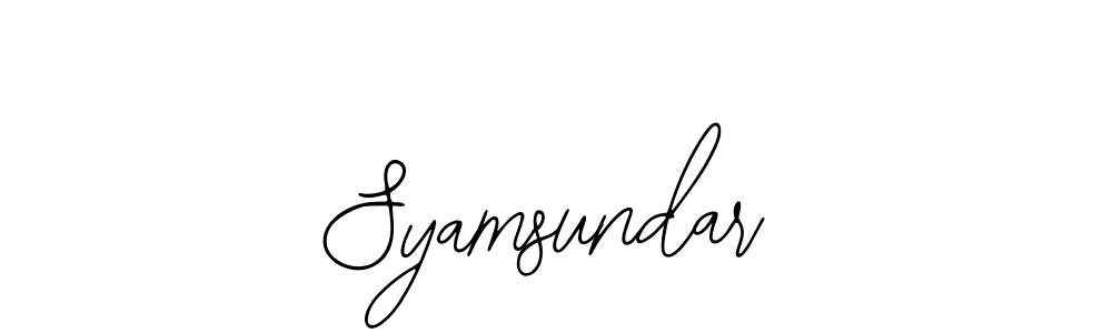 Similarly Bearetta-2O07w is the best handwritten signature design. Signature creator online .You can use it as an online autograph creator for name Syamsundar. Syamsundar signature style 12 images and pictures png