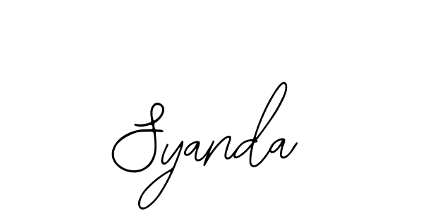 Syanda stylish signature style. Best Handwritten Sign (Bearetta-2O07w) for my name. Handwritten Signature Collection Ideas for my name Syanda. Syanda signature style 12 images and pictures png