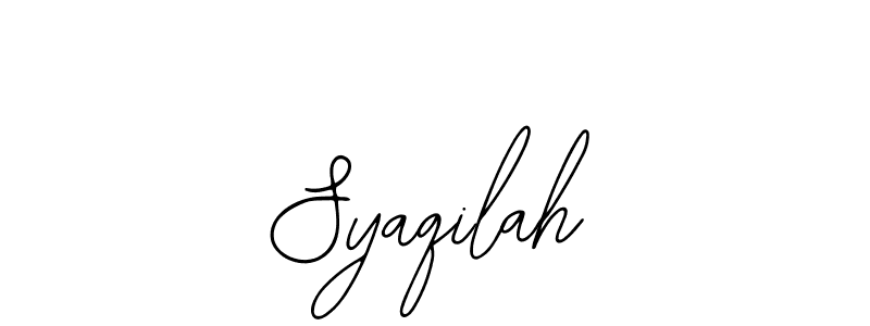 How to make Syaqilah signature? Bearetta-2O07w is a professional autograph style. Create handwritten signature for Syaqilah name. Syaqilah signature style 12 images and pictures png