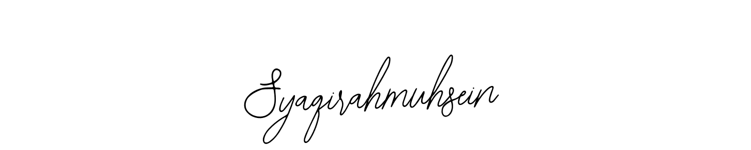 Bearetta-2O07w is a professional signature style that is perfect for those who want to add a touch of class to their signature. It is also a great choice for those who want to make their signature more unique. Get Syaqirahmuhsein name to fancy signature for free. Syaqirahmuhsein signature style 12 images and pictures png