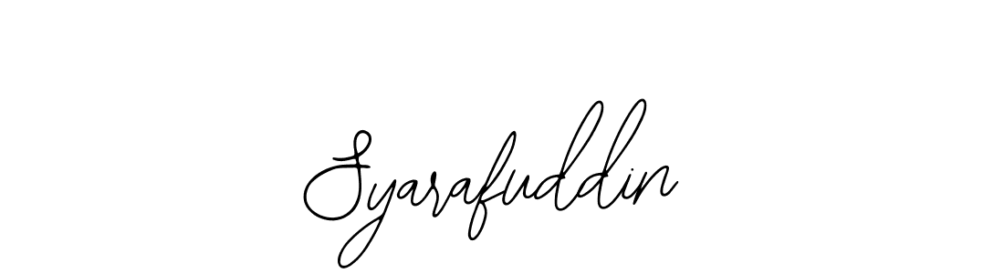 Create a beautiful signature design for name Syarafuddin. With this signature (Bearetta-2O07w) fonts, you can make a handwritten signature for free. Syarafuddin signature style 12 images and pictures png