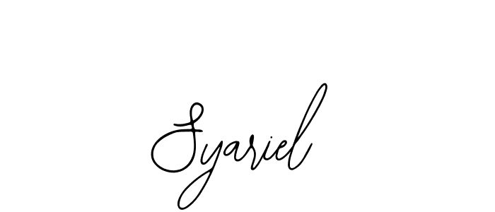 Make a beautiful signature design for name Syariel. With this signature (Bearetta-2O07w) style, you can create a handwritten signature for free. Syariel signature style 12 images and pictures png