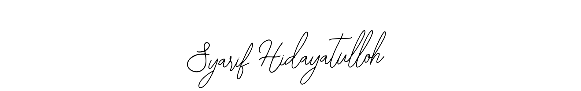 Create a beautiful signature design for name Syarif Hidayatulloh. With this signature (Bearetta-2O07w) fonts, you can make a handwritten signature for free. Syarif Hidayatulloh signature style 12 images and pictures png