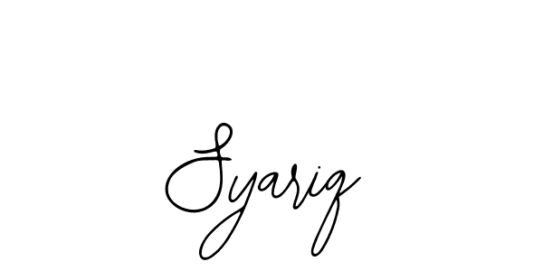 Also You can easily find your signature by using the search form. We will create Syariq name handwritten signature images for you free of cost using Bearetta-2O07w sign style. Syariq signature style 12 images and pictures png