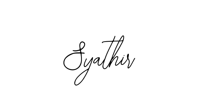 How to make Syathir name signature. Use Bearetta-2O07w style for creating short signs online. This is the latest handwritten sign. Syathir signature style 12 images and pictures png