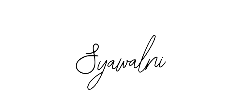 Also You can easily find your signature by using the search form. We will create Syawalni name handwritten signature images for you free of cost using Bearetta-2O07w sign style. Syawalni signature style 12 images and pictures png