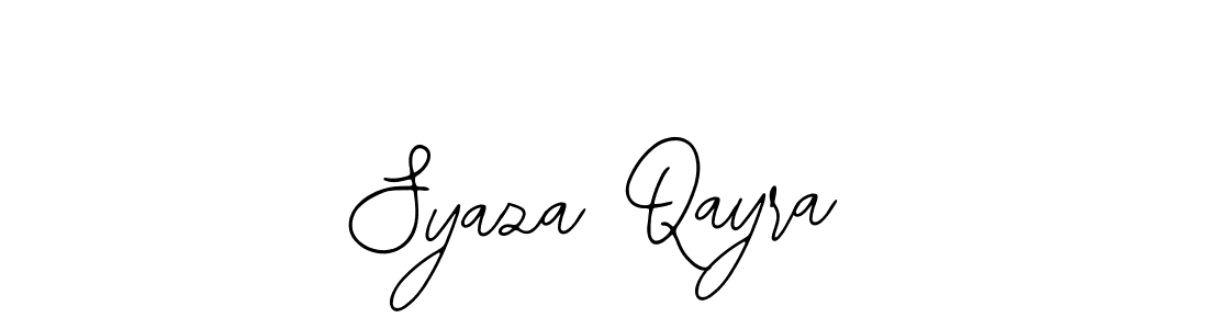 Once you've used our free online signature maker to create your best signature Bearetta-2O07w style, it's time to enjoy all of the benefits that Syaza Qayra name signing documents. Syaza Qayra signature style 12 images and pictures png