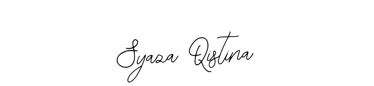 The best way (Bearetta-2O07w) to make a short signature is to pick only two or three words in your name. The name Syaza Qistina include a total of six letters. For converting this name. Syaza Qistina signature style 12 images and pictures png