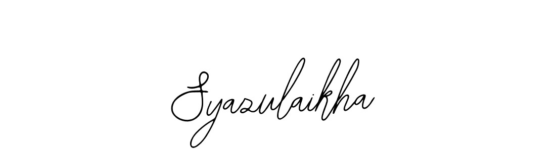 Make a beautiful signature design for name Syazulaikha. With this signature (Bearetta-2O07w) style, you can create a handwritten signature for free. Syazulaikha signature style 12 images and pictures png