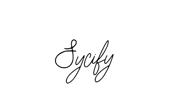 How to make Sycify signature? Bearetta-2O07w is a professional autograph style. Create handwritten signature for Sycify name. Sycify signature style 12 images and pictures png