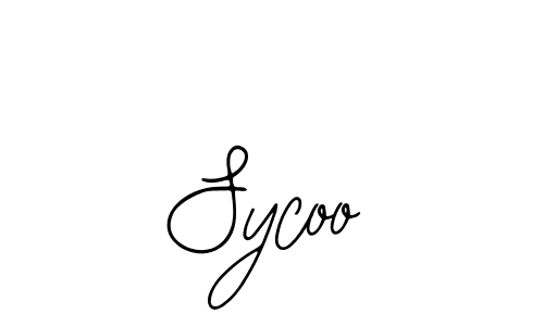How to make Sycoo signature? Bearetta-2O07w is a professional autograph style. Create handwritten signature for Sycoo name. Sycoo signature style 12 images and pictures png