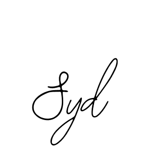 You should practise on your own different ways (Bearetta-2O07w) to write your name (Syd) in signature. don't let someone else do it for you. Syd signature style 12 images and pictures png