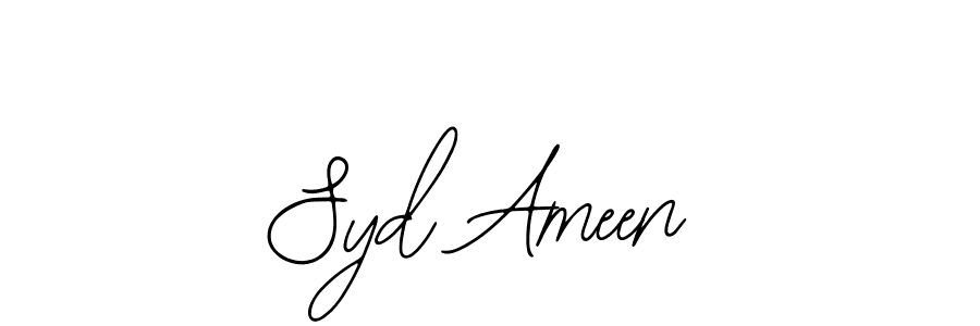 Design your own signature with our free online signature maker. With this signature software, you can create a handwritten (Bearetta-2O07w) signature for name Syd Ameen. Syd Ameen signature style 12 images and pictures png