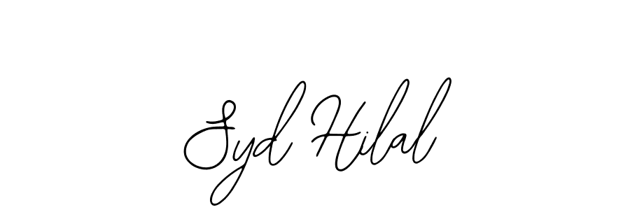 if you are searching for the best signature style for your name Syd Hilal. so please give up your signature search. here we have designed multiple signature styles  using Bearetta-2O07w. Syd Hilal signature style 12 images and pictures png