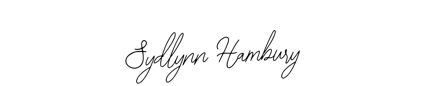 How to make Sydlynn Hambury name signature. Use Bearetta-2O07w style for creating short signs online. This is the latest handwritten sign. Sydlynn Hambury signature style 12 images and pictures png
