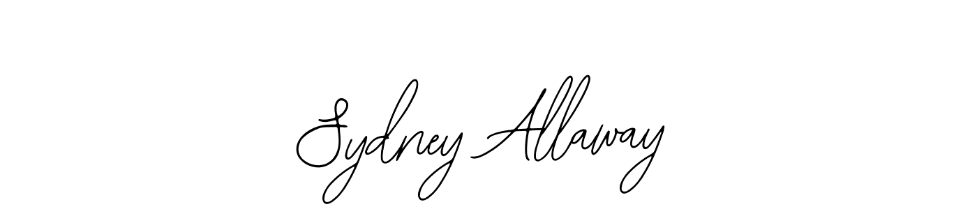 You should practise on your own different ways (Bearetta-2O07w) to write your name (Sydney Allaway) in signature. don't let someone else do it for you. Sydney Allaway signature style 12 images and pictures png