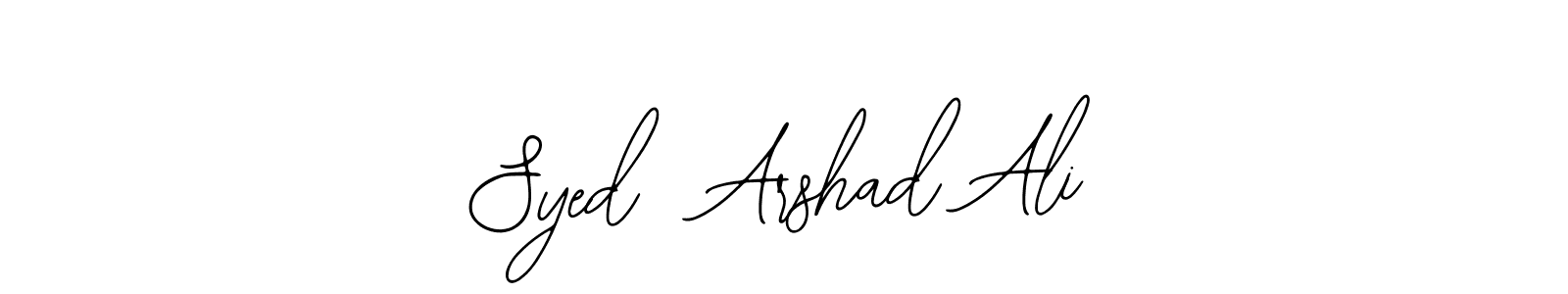 Similarly Bearetta-2O07w is the best handwritten signature design. Signature creator online .You can use it as an online autograph creator for name Syed  Arshad Ali. Syed  Arshad Ali signature style 12 images and pictures png