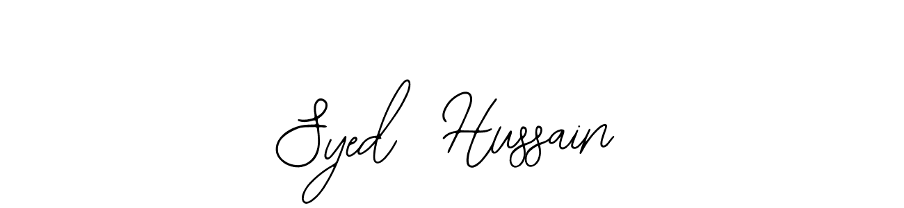 Similarly Bearetta-2O07w is the best handwritten signature design. Signature creator online .You can use it as an online autograph creator for name Syed  Hussain. Syed  Hussain signature style 12 images and pictures png