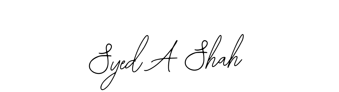 This is the best signature style for the Syed A Shah name. Also you like these signature font (Bearetta-2O07w). Mix name signature. Syed A Shah signature style 12 images and pictures png