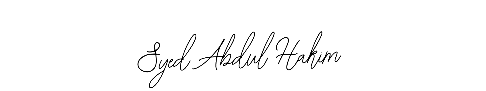 Use a signature maker to create a handwritten signature online. With this signature software, you can design (Bearetta-2O07w) your own signature for name Syed Abdul Hakim. Syed Abdul Hakim signature style 12 images and pictures png