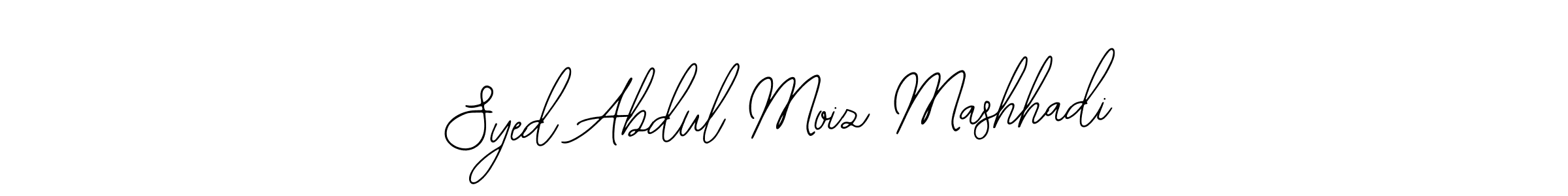 How to make Syed Abdul Moiz Mashhadi signature? Bearetta-2O07w is a professional autograph style. Create handwritten signature for Syed Abdul Moiz Mashhadi name. Syed Abdul Moiz Mashhadi signature style 12 images and pictures png