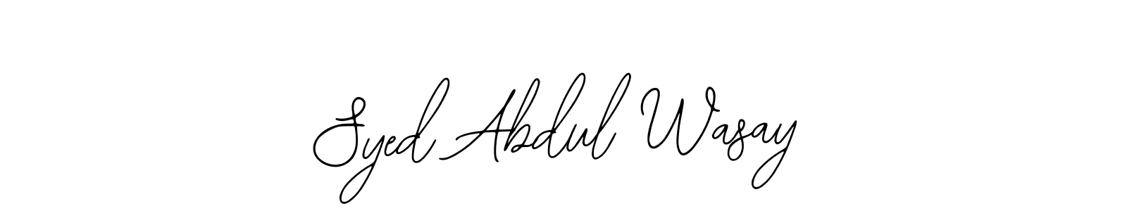 It looks lik you need a new signature style for name Syed Abdul Wasay. Design unique handwritten (Bearetta-2O07w) signature with our free signature maker in just a few clicks. Syed Abdul Wasay signature style 12 images and pictures png