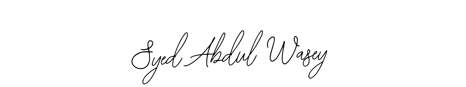 How to make Syed Abdul Wasey signature? Bearetta-2O07w is a professional autograph style. Create handwritten signature for Syed Abdul Wasey name. Syed Abdul Wasey signature style 12 images and pictures png