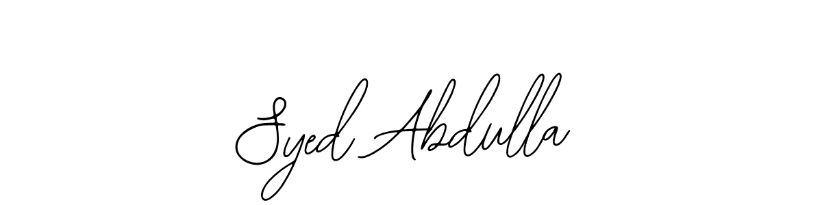 Syed Abdulla stylish signature style. Best Handwritten Sign (Bearetta-2O07w) for my name. Handwritten Signature Collection Ideas for my name Syed Abdulla. Syed Abdulla signature style 12 images and pictures png