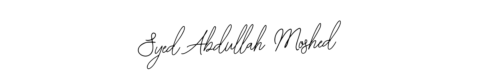 Syed Abdullah Moshed stylish signature style. Best Handwritten Sign (Bearetta-2O07w) for my name. Handwritten Signature Collection Ideas for my name Syed Abdullah Moshed. Syed Abdullah Moshed signature style 12 images and pictures png