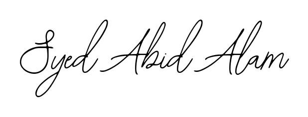 A classic penmanship look for Syed Abid Alam. The Bearetta-2O07w font brings timeless elegance and confidence to every signed document. Syed Abid Alam signature style 12 images and pictures png
