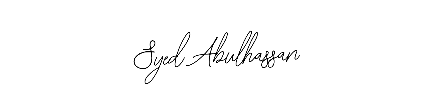 How to make Syed Abulhassan signature? Bearetta-2O07w is a professional autograph style. Create handwritten signature for Syed Abulhassan name. Syed Abulhassan signature style 12 images and pictures png