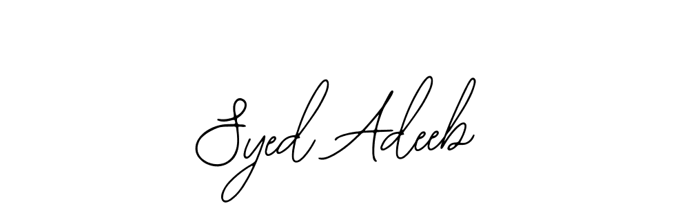 Create a beautiful signature design for name Syed Adeeb. With this signature (Bearetta-2O07w) fonts, you can make a handwritten signature for free. Syed Adeeb signature style 12 images and pictures png