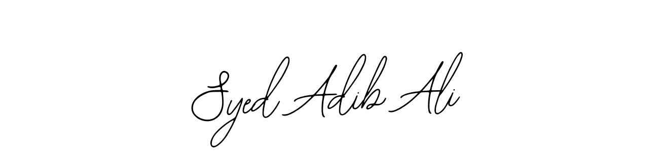 How to make Syed Adib Ali name signature. Use Bearetta-2O07w style for creating short signs online. This is the latest handwritten sign. Syed Adib Ali signature style 12 images and pictures png