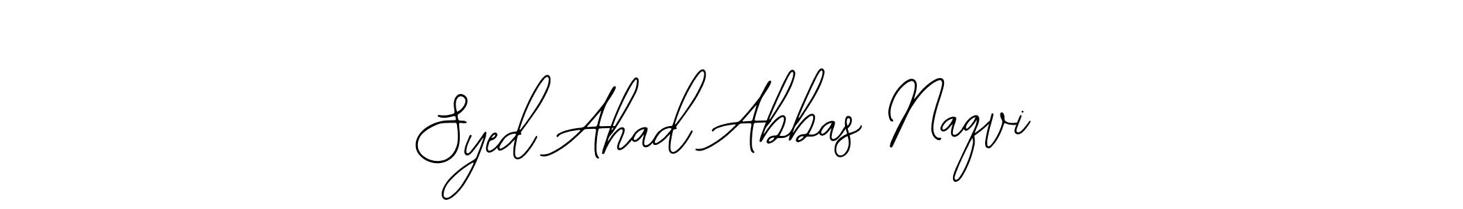 How to make Syed Ahad Abbas Naqvi signature? Bearetta-2O07w is a professional autograph style. Create handwritten signature for Syed Ahad Abbas Naqvi name. Syed Ahad Abbas Naqvi signature style 12 images and pictures png