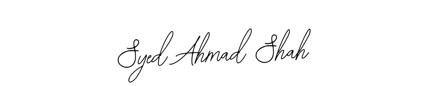 How to make Syed Ahmad Shah signature? Bearetta-2O07w is a professional autograph style. Create handwritten signature for Syed Ahmad Shah name. Syed Ahmad Shah signature style 12 images and pictures png
