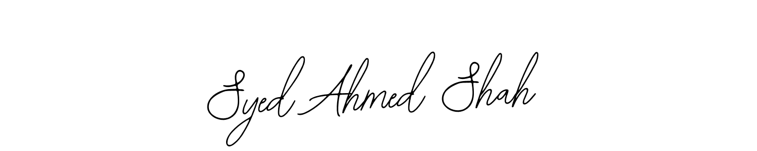 Design your own signature with our free online signature maker. With this signature software, you can create a handwritten (Bearetta-2O07w) signature for name Syed Ahmed Shah. Syed Ahmed Shah signature style 12 images and pictures png