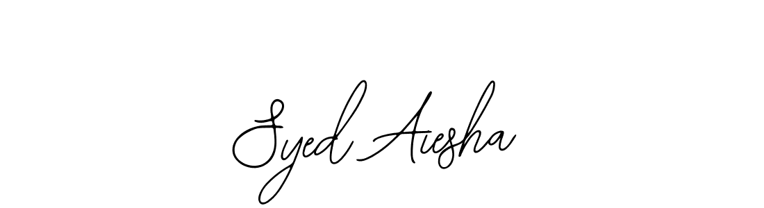 Syed Aiesha stylish signature style. Best Handwritten Sign (Bearetta-2O07w) for my name. Handwritten Signature Collection Ideas for my name Syed Aiesha. Syed Aiesha signature style 12 images and pictures png