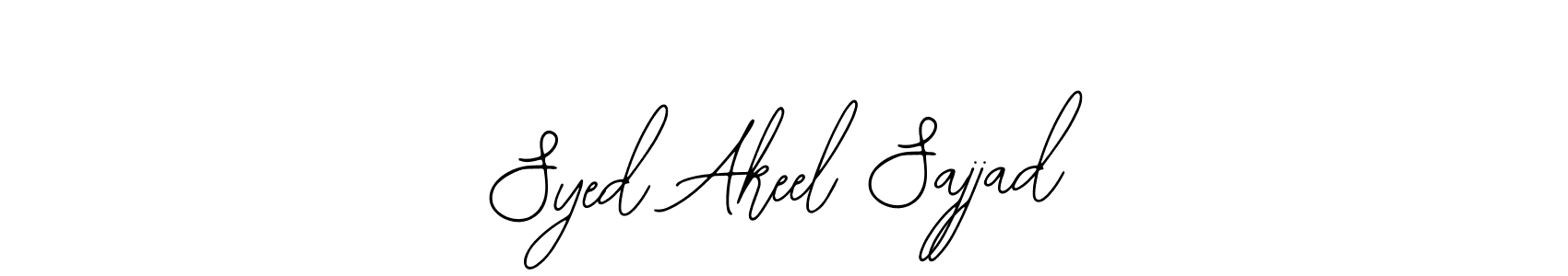 Make a beautiful signature design for name Syed Akeel Sajjad. Use this online signature maker to create a handwritten signature for free. Syed Akeel Sajjad signature style 12 images and pictures png